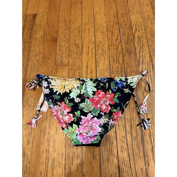 Johnny Was Black Metalli Mix String Bikini Bottom CSW2624-A New XL Bottom Only - Picture 7 of 7